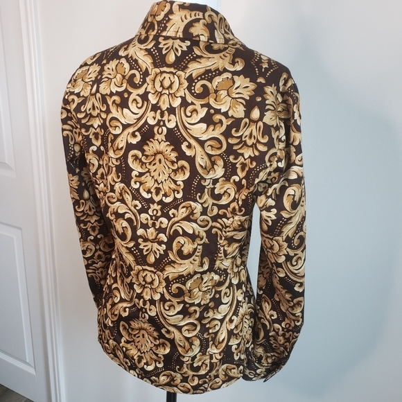 Jones New York Long Sleeve Printed Top - Picture 3 of 11